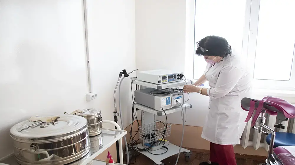 Handover ceremony of equipment to treat precancerous cervical lesions and prevent cervical cancer in hospitals in the Republic of Karakalpakstan