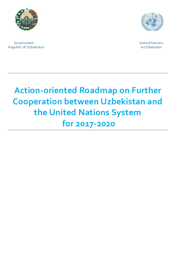 Action-oriented Roadmap on Further Cooperation between Uzbekistan and the United Nations System for 2017-2020