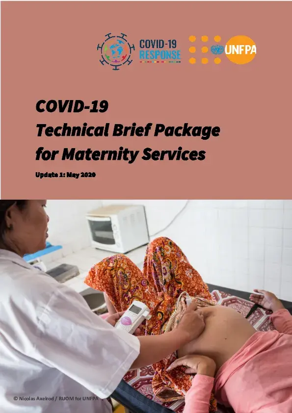 COVID-19 Technical Brief for Maternity Services