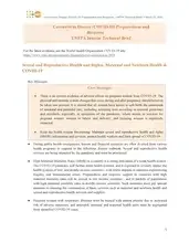 Coronavirus Disease (COVID-19) Preparedness and Response UNFPA Interim Technical Brief